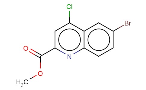 METHYL 6-BROMO-4-CHLOROQUINOLINE-2-CARBOXYLATE